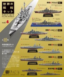 他の写真（other images）2: エフトイズ 1/2000 世界の艦船キット Ｖｏｌ　４ 　01B.戦艦　ビスマルク Btype(洋上Ver.)
