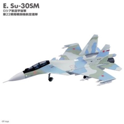 画像1:  フランカーファミリー２SUKHOI Su-27 Su-30   E　 Su-30SM　ロシア航空宇宙軍 第22親衛戦闘航空連隊　エフトイズ  1/144戦闘機