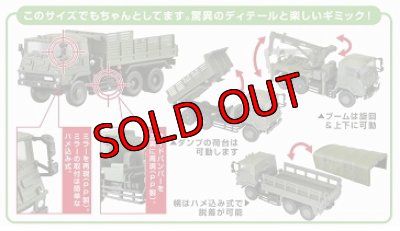画像7: アオシマ 自衛隊名鑑 第1弾 1/144 73式大型トラック編 73式大型トラック