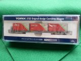 Nゲージ(1/150)　TOMIXトミックス　オリジナルデザインコンテナ貨車　レッド色　赤色