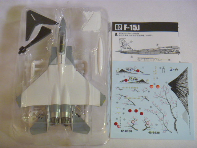 エフトイズ 1/144戦闘機 特別塗装機コレクション 2 F-15J A.第7航空団 第305飛行隊 航空自衛隊50周年記念塗装機                                    [TBT-02A]                                商品内容