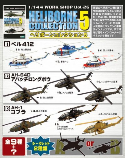 画像3: エフトイズ 1/144戦闘機 ヘリボーンコレクション 5 ベル412 b.警察ヘリ