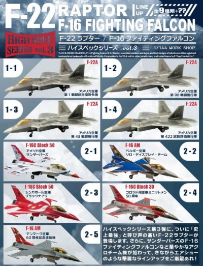 画像2: エフトイズ ハイスペックシリーズ vol.3 1/144戦闘機 F-16C Block50 ファイティンファルコン 2-3 シンガポール空軍ブラックナイツ