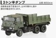 画像1: アオシマ 自衛隊名鑑 第1弾 1/144 73式大型トラック編 3トン半ダンプ (1)