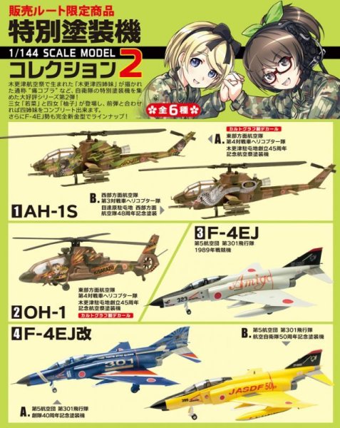 画像4: エフトイズ 1/144戦闘機 特別塗装機コレクション2 3 F-4EJ 第5航空団 第301飛行隊 1989年戦競機 (4)