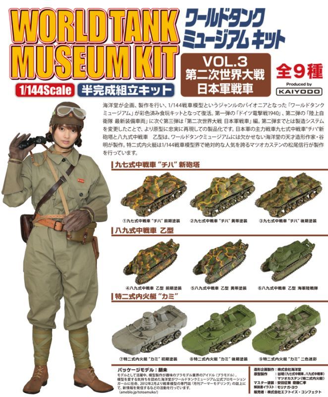 海洋堂 1/144 ワールドタンクミュージアム キットVOL.3 第二次世界大戦 